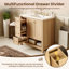Meuble-lavabo 36 po avec comptoir d'évier, meuble-lavabo avec deux portes et deux tiroirs, bois massif, tablette ouverte, planches en MDF, deux ensembles, naturel