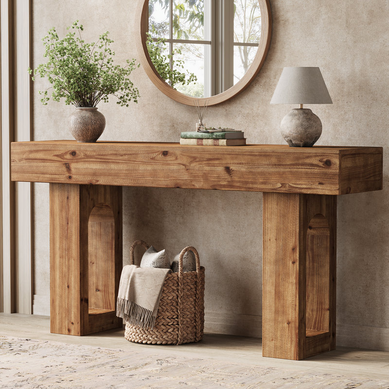 160cm Solid Wood Console Table