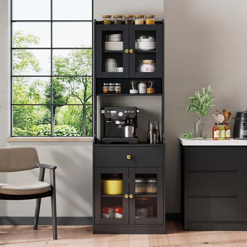Armoire de rangement pour garde-manger pour rangement organisé et style campagne moderne
