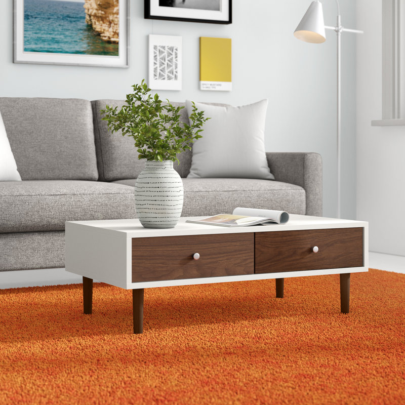 Four Leg Coffee Table with Storage