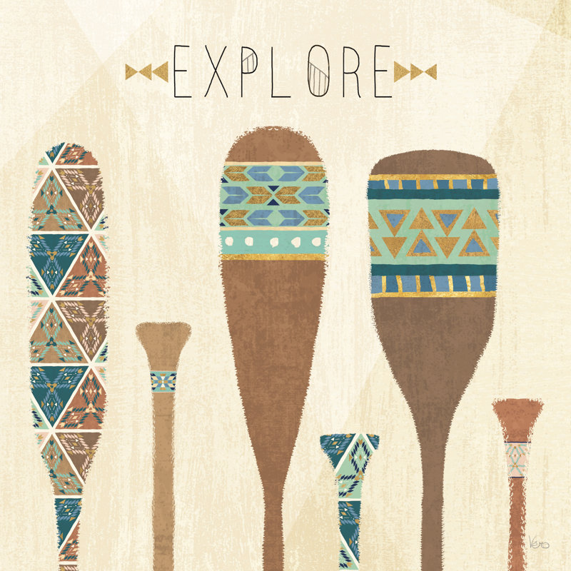 Outdoor Geo VII by Veronique Charron - Wrapped Canvas Print, 76cm H x 76cm W x 3.8cm D