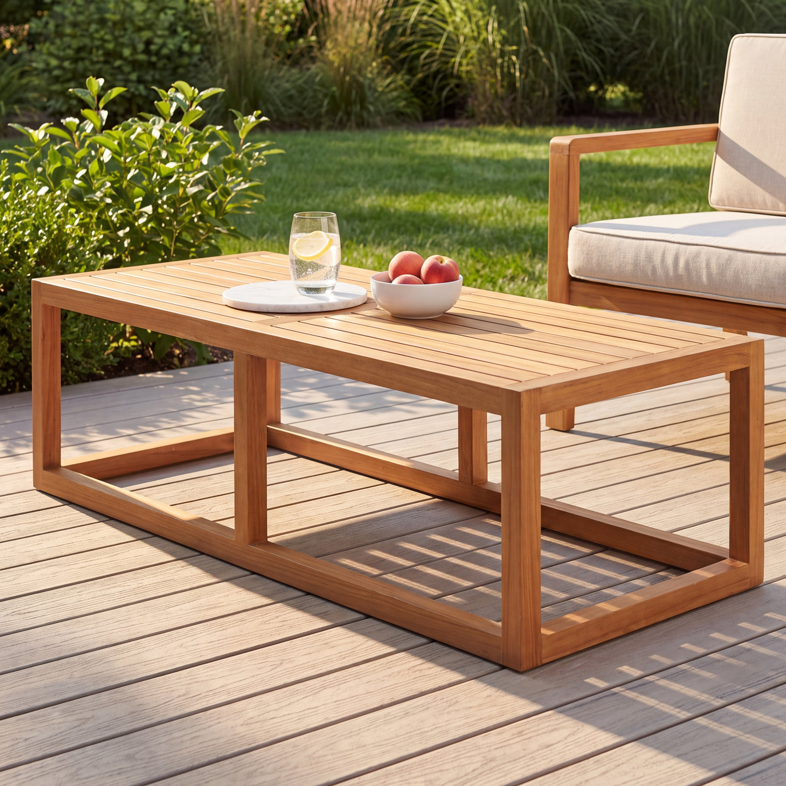Newbury 54" Teak Patio Table