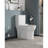 & Toilet, 1.1 And 1.6 , Ceramic, Elongated, White, Comfortable Style 1.1/1.6 Ceramic Elongated Bowl, Comfort Height, Accredited Seat