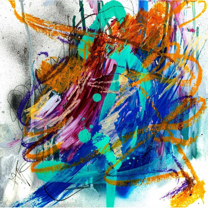 Agate Print by John Beard, 36" H x 36" W x 1.5" D, Wrapped Canvas