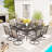 Alyah 8 - Person Patio Dining Set with Square Table