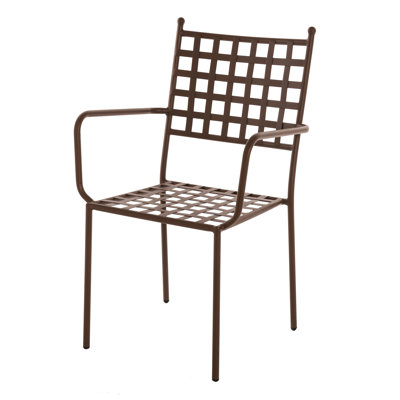 Tashania Stacking Patio Dining Armchair with Cushion