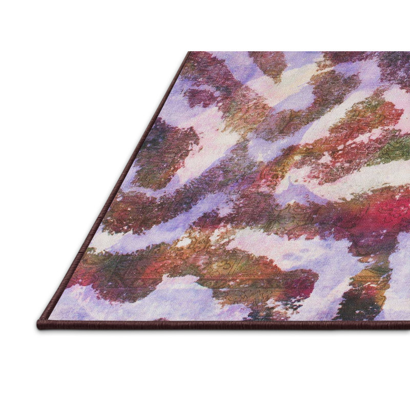 Abstract Indoor Rug, Rectangle 2' x 4'