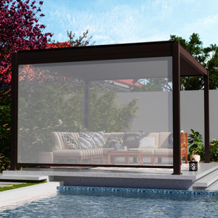 Pare-soleil / rideau manuel Pergola résistant au vent compatible avec la marque Causeway Bay