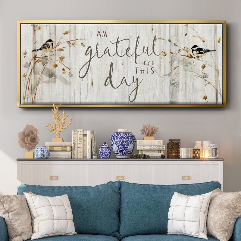 «Heaven and Nature Grateful», toile encadrée, H 20 po x l 50 po