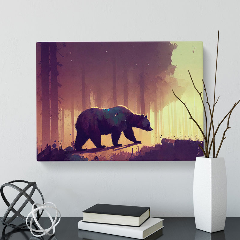 Bear Vol.3 Abstract - Wrapped Canvas, 40cm H x 60cm W x 3cm D