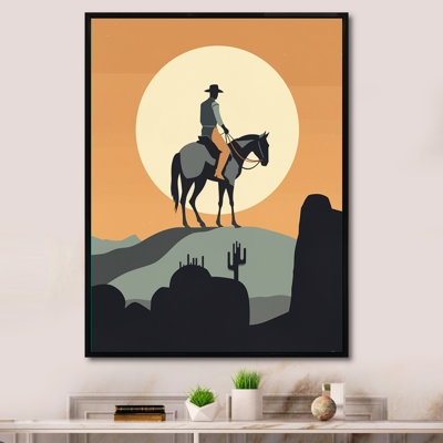 Minimalistic Cowboy II " Minimalistic Cowboy II " Print