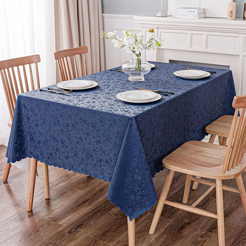 Rectangle Table Cloth, Waterproof Heavy Duty Vinyl Tablecloths, Wipeable Washable Table Cover For Kitchen And Dining Room (60" X 84")