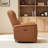 Martina Genuine Leather Swivel Gliding Power Recliner-112574271