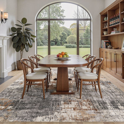  Dagmar Area Rug Living Room Rugs Washable Large Soft Indoor Neutral Modern Abstract Low Pile Rug Carpet for Bedroom Dining Room Farmhouse Home Office
