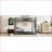 Full Over Full Metal Bunk Bed with Twin Trundle - Sturdy Steel Frame, 350/500LBS Capacity, Black