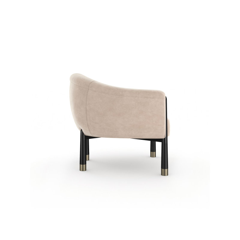 BATON ACCENT CHAIR, Cream