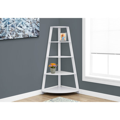 Modern Living In White - H 60 "Bibliothèque avec tablette fixe