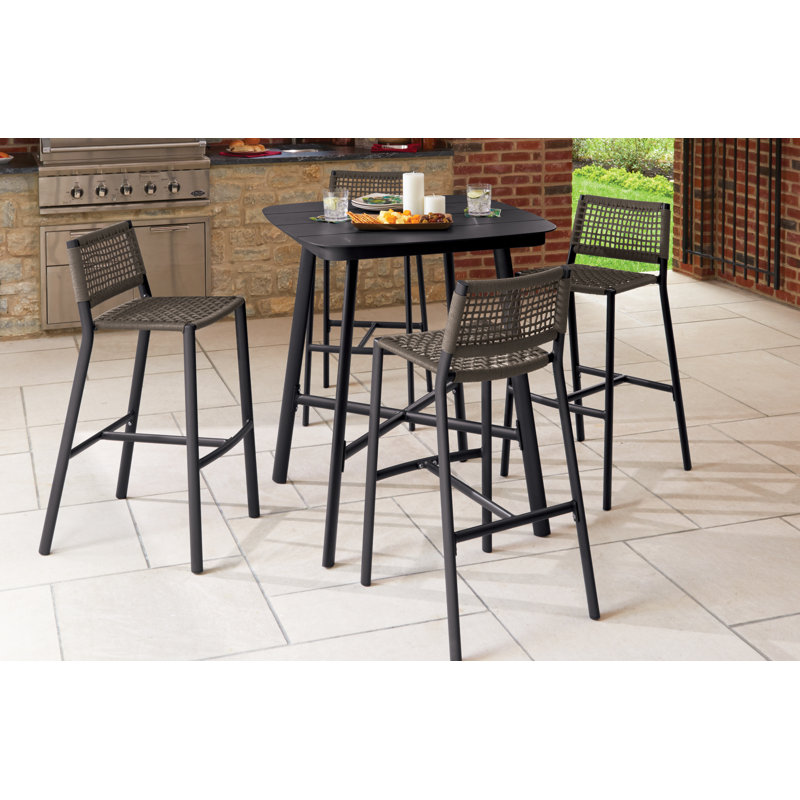 Eiland Patio Dining Set with Square Table, 4
