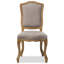 Chaise d'appoint rembourrée en lin Bart Anne