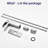 Modern Waterfall Bathroom Faucet - Brushed Nickel Single Handle With Pop Up Overflow Drain Style Deck Plate &-121613009