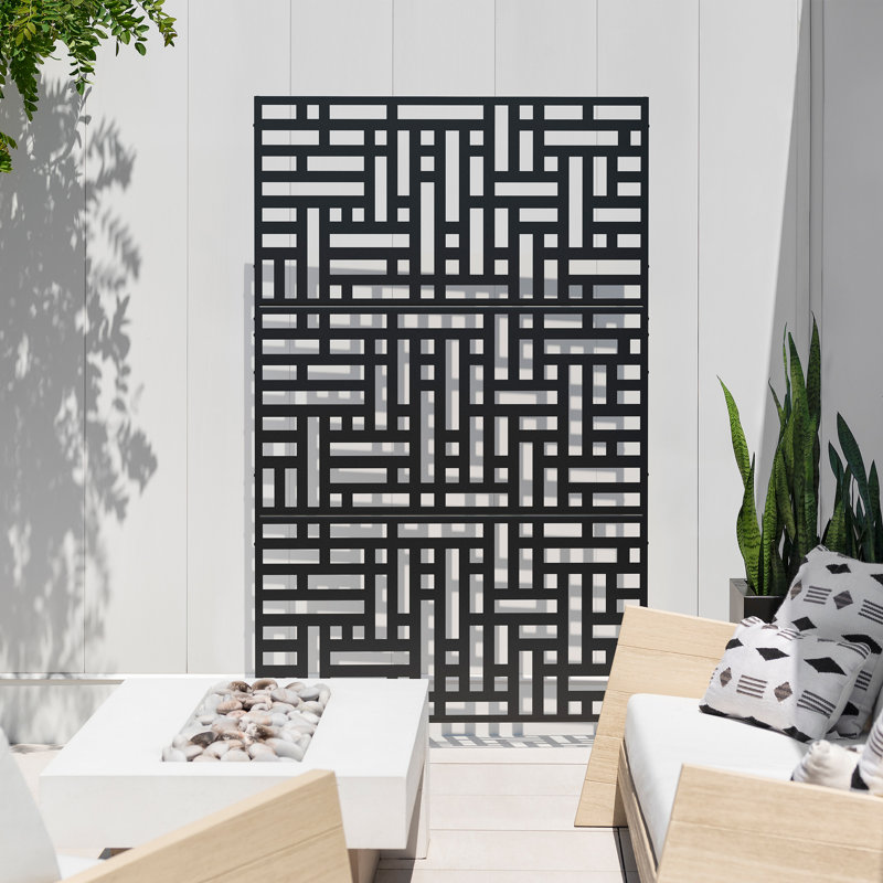 Ensemble de paravents en plastique noir Screen Series