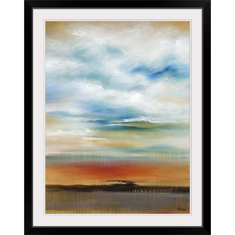 " Surrender I " by Rikki Drotar, 24" H x 20" W x 1" D, Black Framed