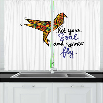 Ruffled Kitchen Curtain
