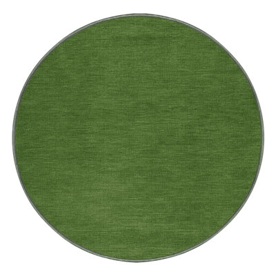 Tapis vert uni lavable à la machine