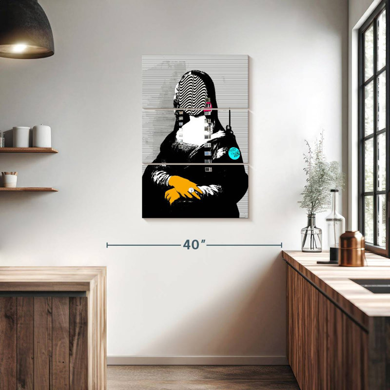 Leisha Mona Lisa Street Pop, 38" H x 24" W