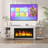 Eland 70.47'' TV Stand With Electric Fireplace-1304105416