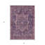 Tapis intérieur lavable 3 pi x 5 pi médaillon aubergine