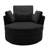 Niama Upholstered Swivel Lounge Armchair With Pillows-1154833259