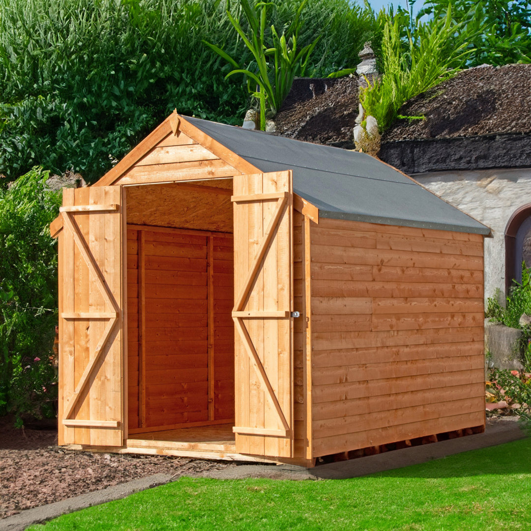 Shire Overlap 8X6 Double Door Shed - Wood - 8 x 6ft - Image 4