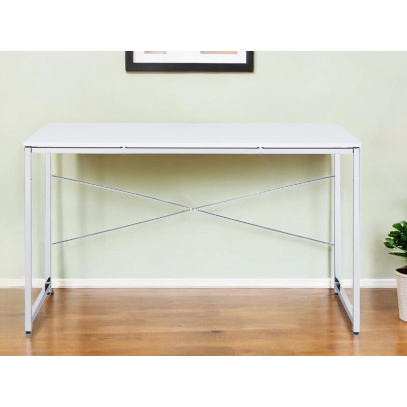 Bureau 47 po, Blanc, Argent argent