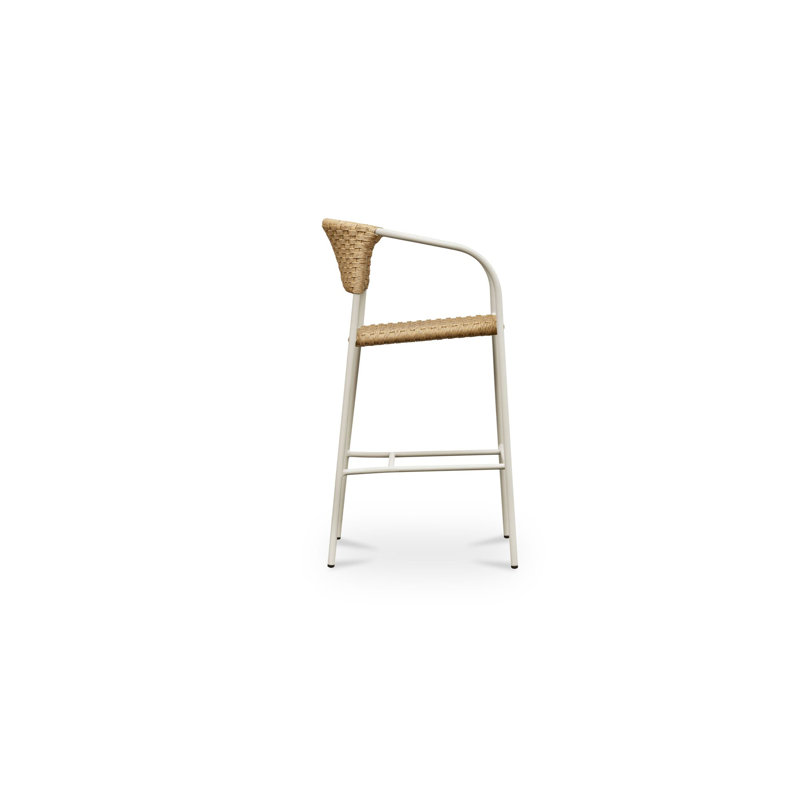 Zola Outdoor Bar Stool Natural, Beige, Tan, 30"