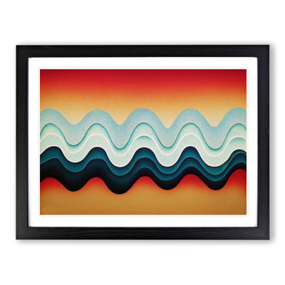 Audio Soundwaves Abstract - Single Picture Frame Print