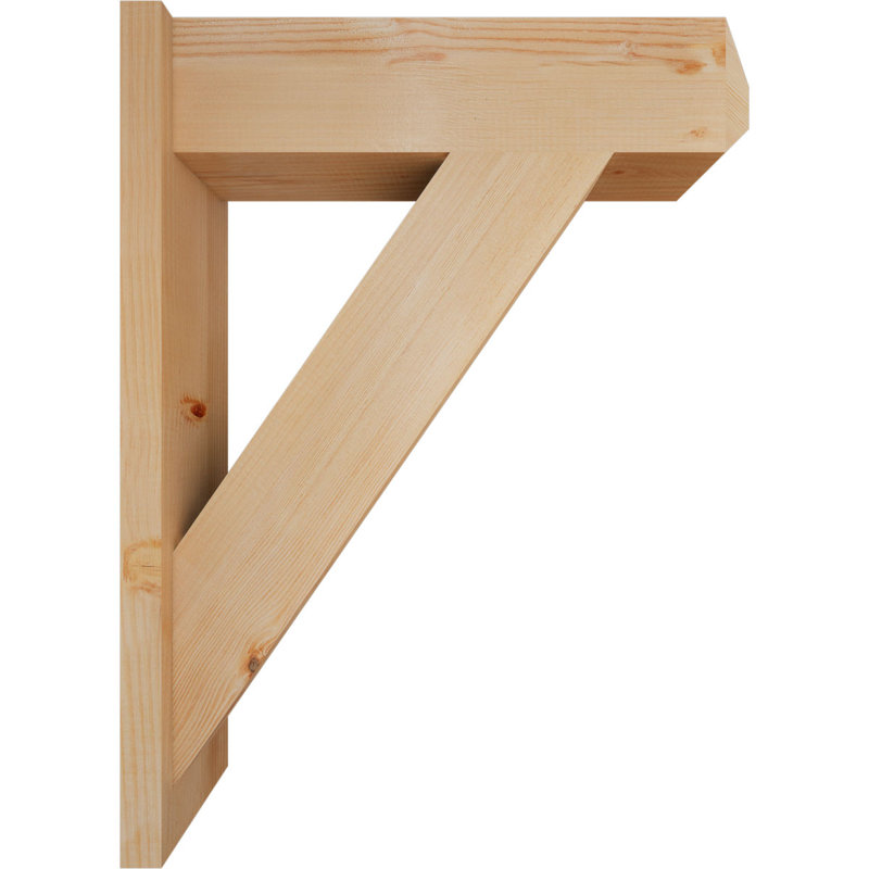 Artisan traditionnel en bois rustique, Sapin Douglas de 7 1/2 po (lisse), P 26 po x H 34 po
