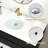 19" White Ceramic Undermount Sink For Bathroom Vanity Countertop