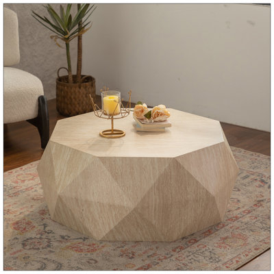 Table basse tambour moderne, table basse de style rétro américain pour bureau, salle à manger et salon