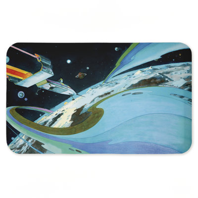 Tapis de sol Futuristic Space Orbit