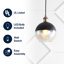 Luminaire sphère suspendu 1 lumières simple Kasey