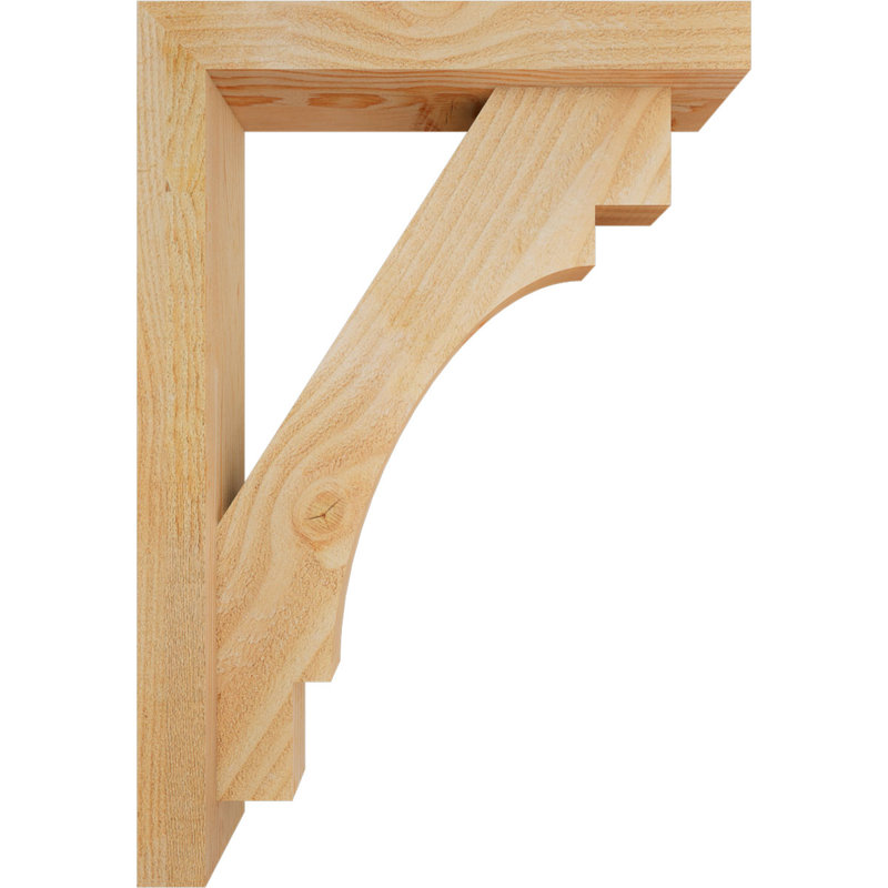 Support de scie brute avec bloc décalé, sapin Douglas, l 4 po x P 18 po x H 26 po, 26 x 18