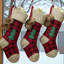 Chaussette de Noël personnalisable en tricot à carreaux géants Buffalo