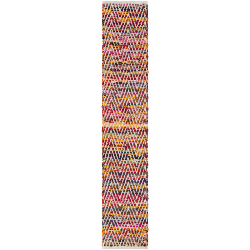 Tapis en coton Keidon, Tapis de couloir 1 pi 2 po x 6 pi 1 po