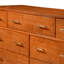 Commode double en bois massif à 7 tiroirs Imre