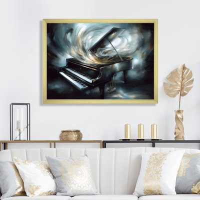 Piano Abstract I - Music Canvas Prints