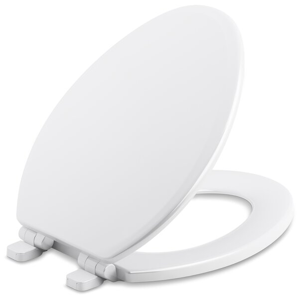 Kohler Ridgewood Quiet-Close Compression-Moulded Wood Toilet Seat ...