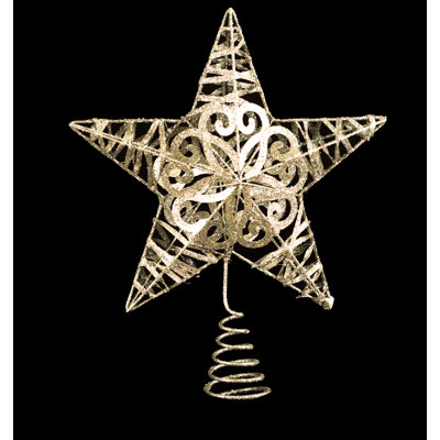 Glittered Star Tree Topper