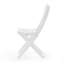 Chaise de salle à manger d'extérieur pliante en bois d'acacia (ensemble de 2), blanc-929432894