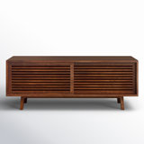 Gallery Solid Walnut Mid Century Modern TV Stand for TVs up to 60"